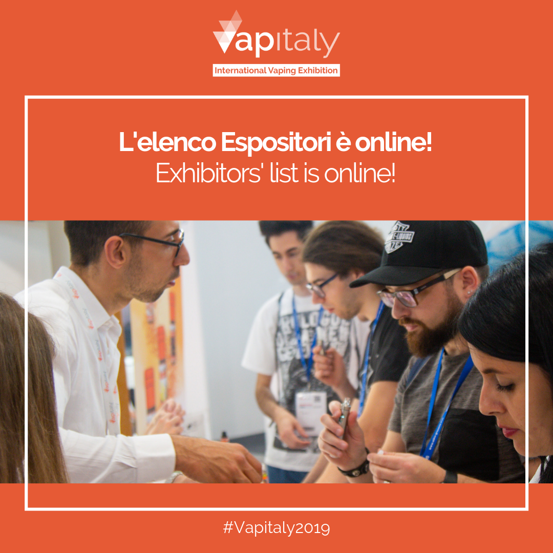 Online list of exhibitors at the fifth edition of Vapitaly